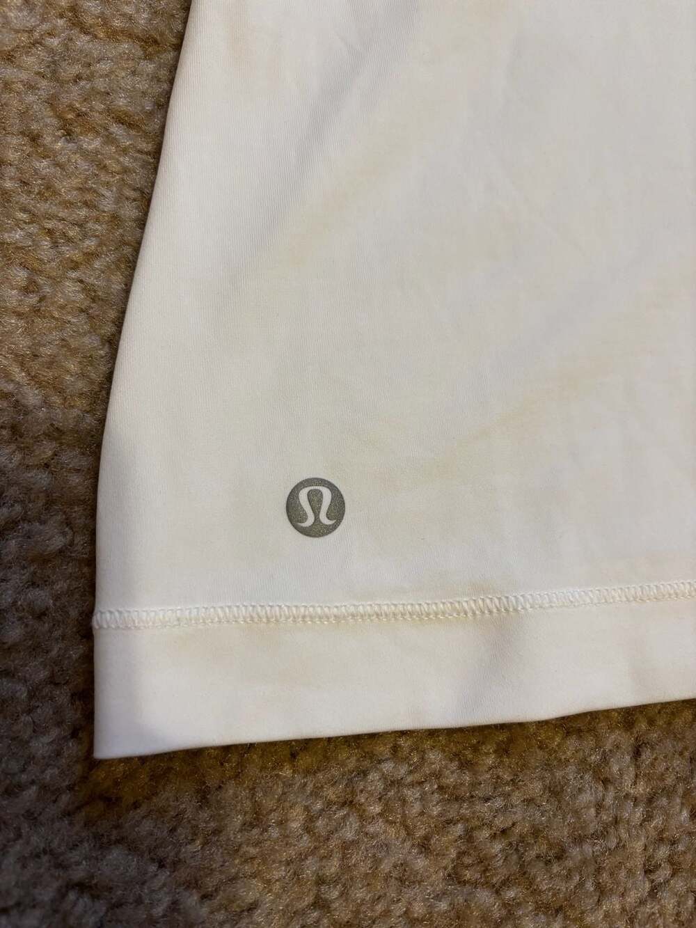 Lululemon Home Stretch White Mesh Racerback Tank Top Size 8 - Picture 2 of 4